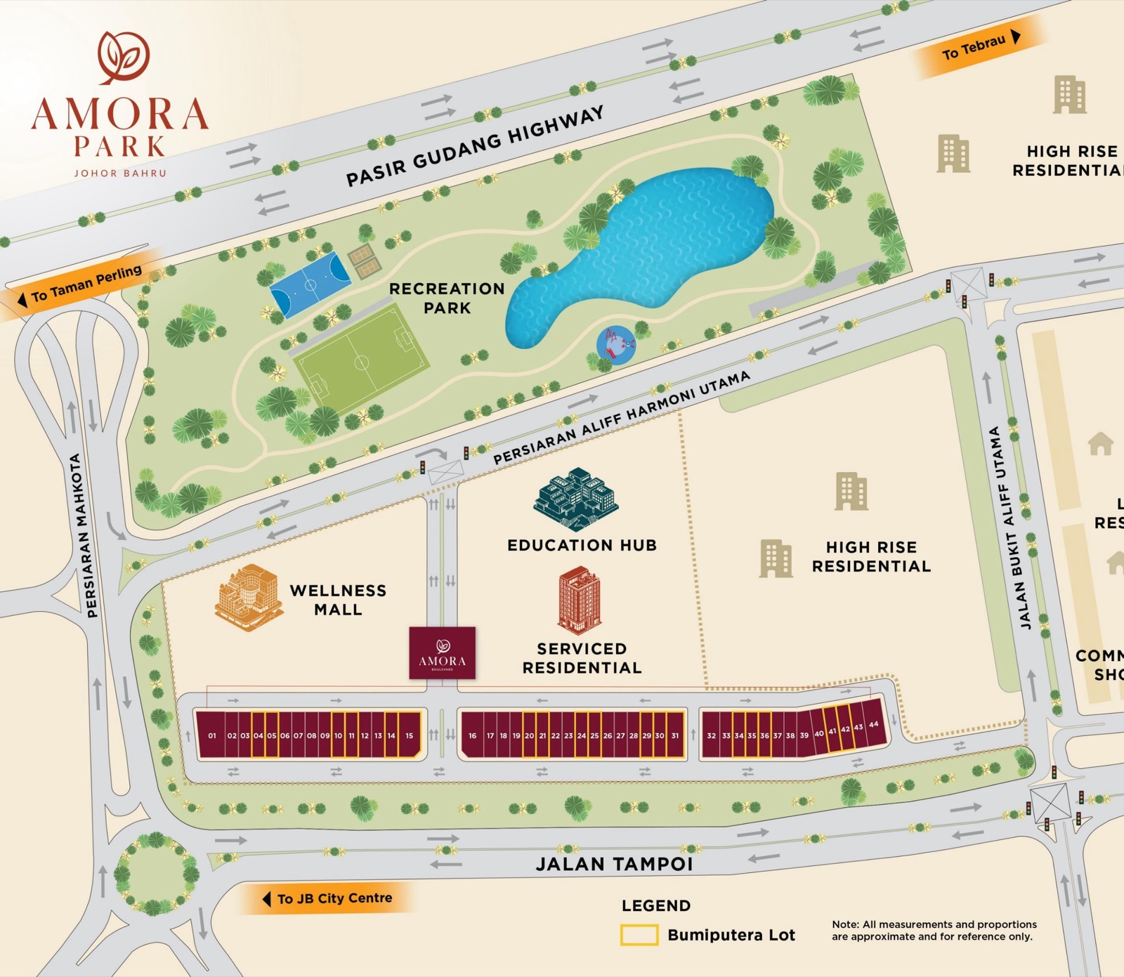 Amora Park masterplan